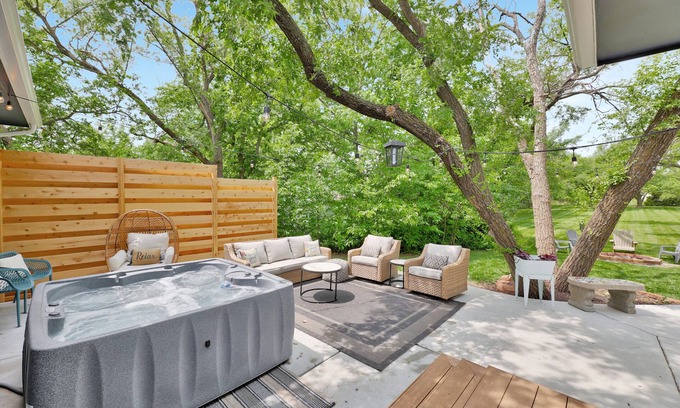 Greenwich House | Oasis, pool, new spa, indoor-outdoor dream