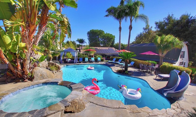 Fallbrook House | Oasis Pool Private Resort Guesthouse Game Room
