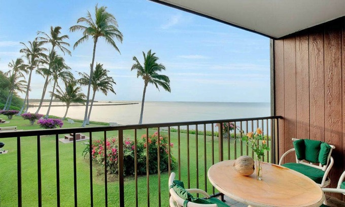 Kaunakakai Condo | Ocean Bliss W/Lanai, Kitchen and Fans–Molokai Shores
