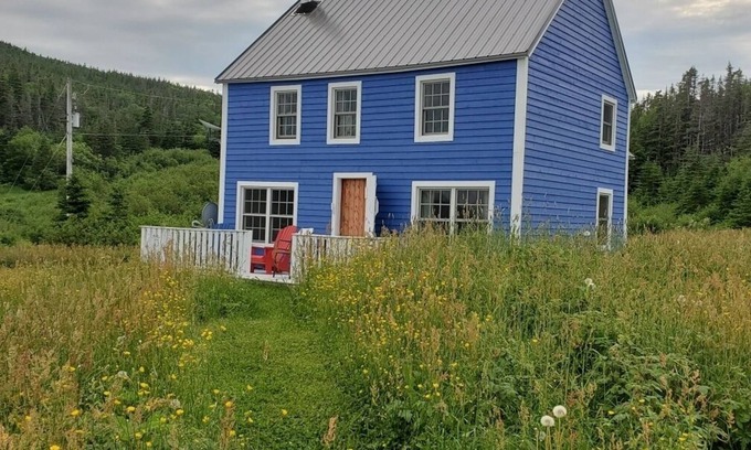 Saint Lunaire-Griquet House | Ocean front - Annie’s Retreat - near L’Anse Aux Meadows - Blue Cottage