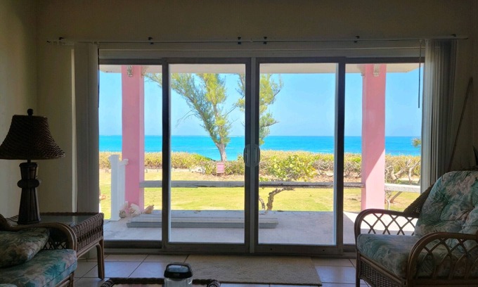 Green Turtle Cay House | OCEAN FRONT Conch Shell-Green Turtle Cay with a dock- JULY AVAILABILITY!