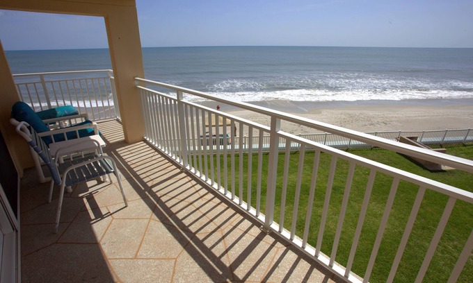 Satellite Beach Condo | Ocean Front Complex - Beautiful Ocean Views! Can't Get Any Closer To The Ocean!