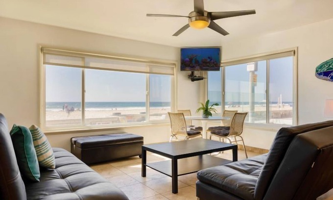 Mission Beach House | Ocean Front Lux Beach House-Studio Combo - 2 Bedrooms, 2 Baths, 2 Kitchens -
