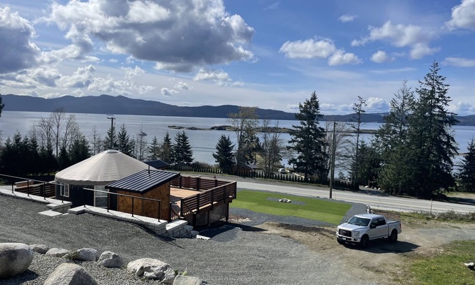 Powell River Cottage | Ocean front luxury yurt on beautiful landscaped property