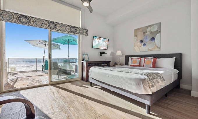 Carlsbad Village Apartment | OCEAN FRONT STUDIO ON THE SAND!