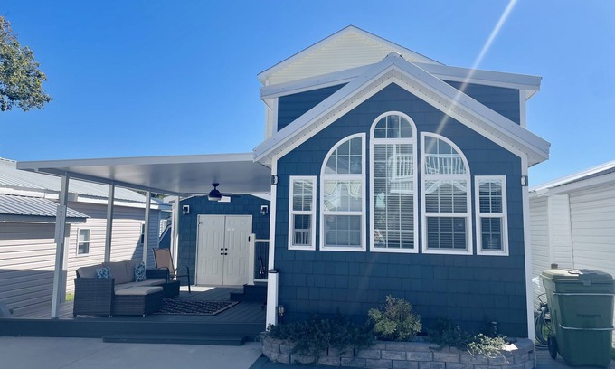 Surfside Beach House | Ocean Lakes Site S33 - Unique Experience! Tiny House w/Loft & Sleeper!