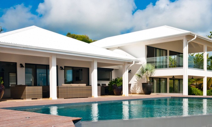 Le Francois Villa | Ocean's House, Villa de bord de mer, Panorama remarquable, Location Le François