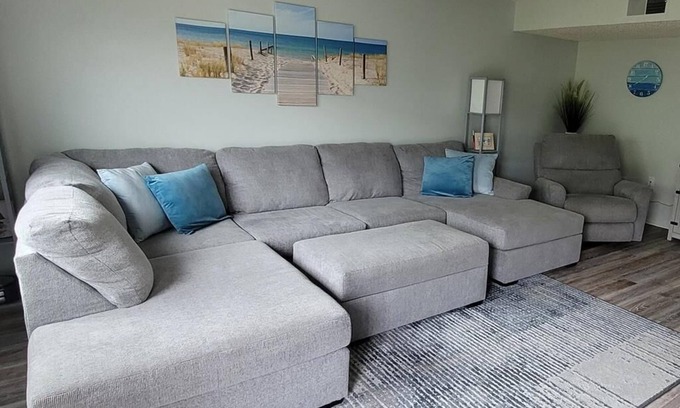 North Beach Haven Condo | Ocean Side Home in Ship Bottom. Beach Badges. Pool. WIFI 92468