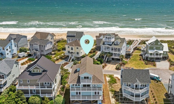 Village of Stump Sound House | "Ocean Sounds" - 2nd Row 7 Bedroom Home - Elevator, Community Pool