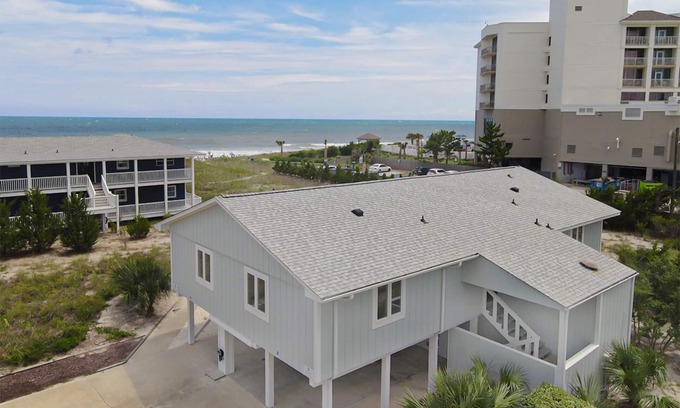Shell Island House | Ocean view duplex just steps from the beach!