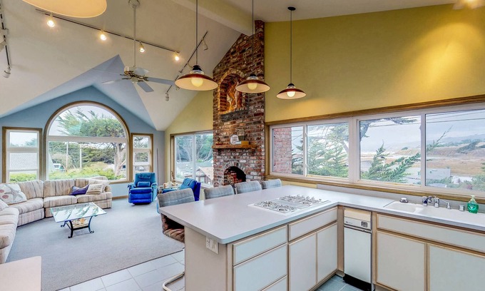Salmon Creek House | Ocean view home with private sauna, fireplace, balcony & W/D - walk to beach