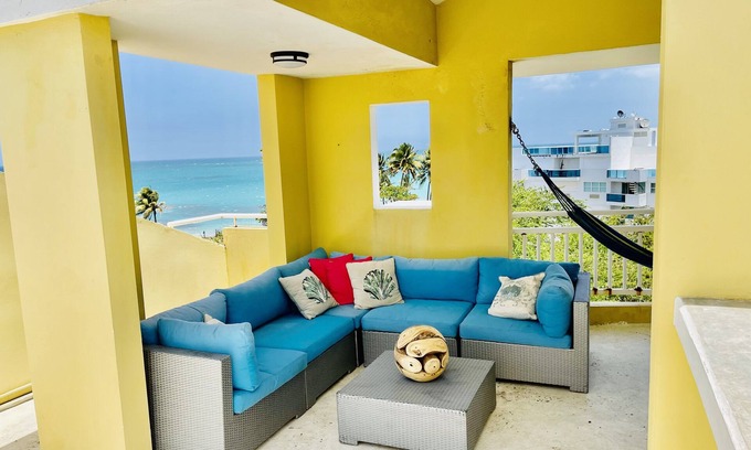 Mediania Alta Apartment | Ocean view penthouse, beach access. Beautiful private rooftop apartment