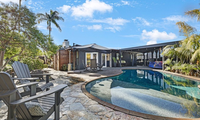 La Jolla Mesa House | OCEAN VIEW/Pool/Gourmet Kitchen/Outdoor Oasis near La Jolla! Sleeps 9 people!