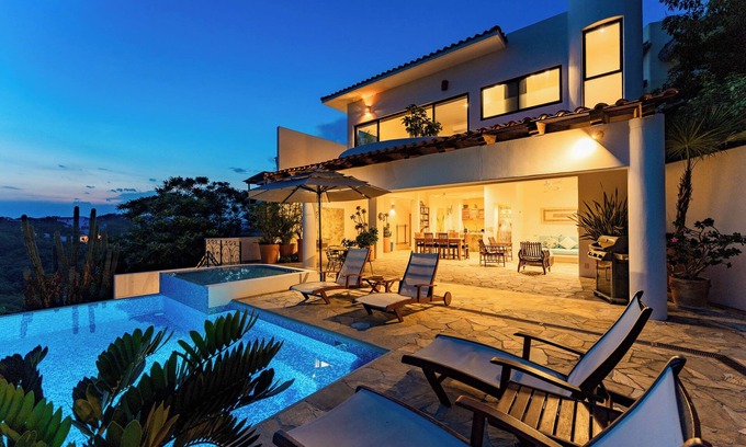 Santa Maria Huatulco Villa | Ocean View Villa with Private Infinity Pool & Lush Gardens with Fruit Trees
