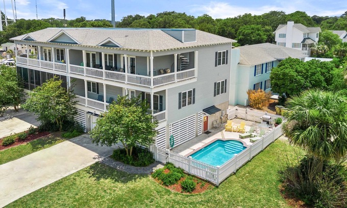Tybee Island House | Ocean view with Private Pool & elevator 5 bedrooms, beach access