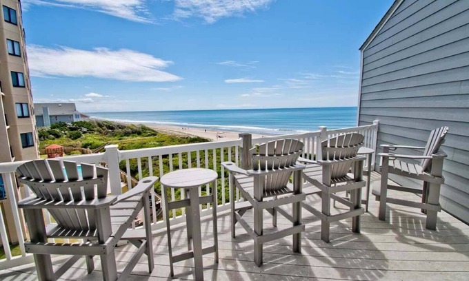 Indian Beach Condo | Oceanfront 2 bedroom 2 bath condo, beautifully decorated and maintained