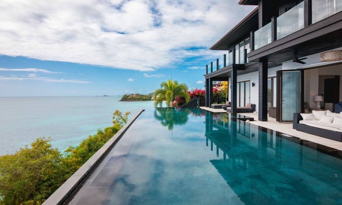 Fryes Beach Villa | Oceanfront 4-Bedroom Retreat with Infinity Pool