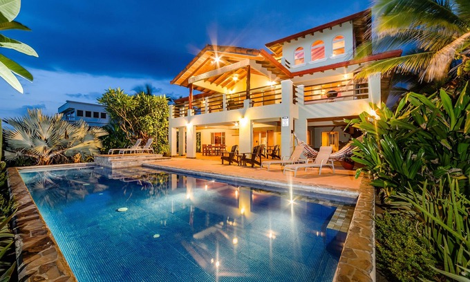 Playa Negra House | Oceanfront 5 Bedrooms with Amazing Pool, Great Ocean and Sunset Views!
