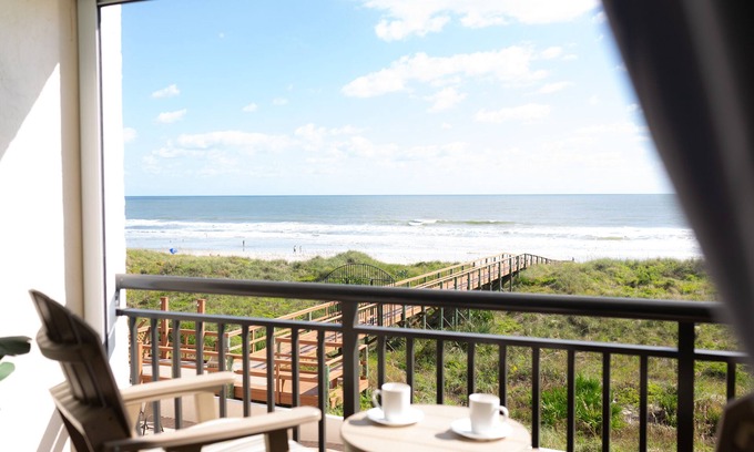 Crescent Beach Apartment | Oceanfront Apartment for 2 - steps to the beach