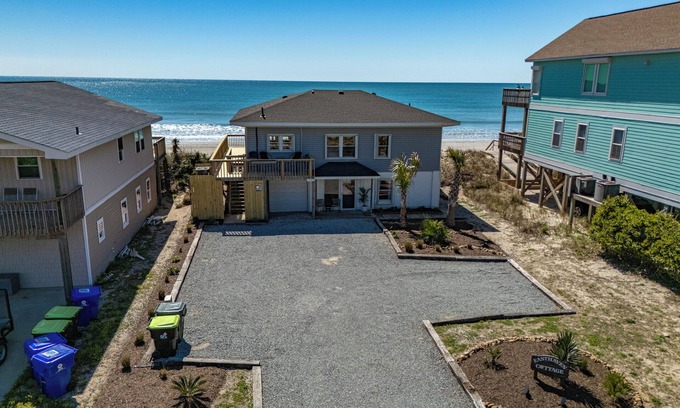 Surf City Cottage | Oceanfront Charm | Classic 1960s Cottage | Screened Porch & Extra Suite