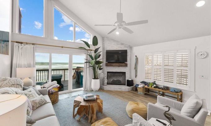 Bethune Beach House | Oceanfront Escape: A Coastal 3BR/2BA Retreat with Stunning Views