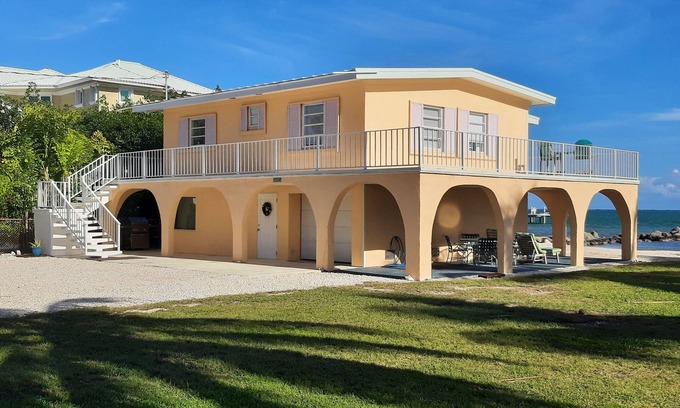 Summerland Key House | Oceanfront house private beach & protected dockage for up to 36' boat