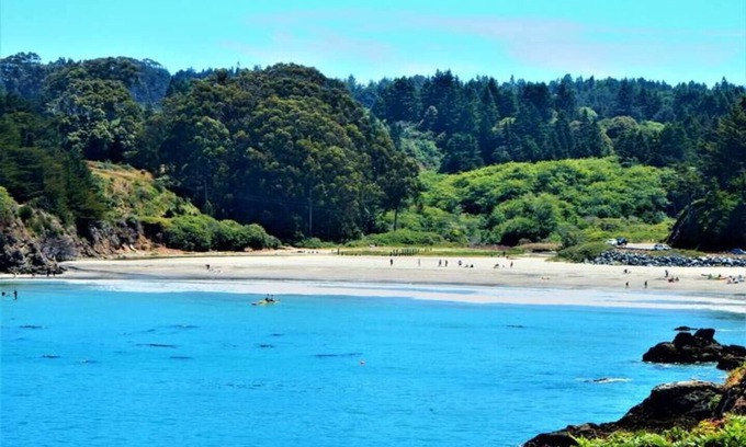 Caspar House | Oceanfront Luxury Home with Beach and Coastline Views & HotTub, Sleeps 12, Views