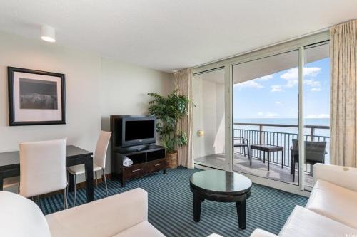 Downtown Myrtle Beach Apartment | Oceanfront Luxury King Suite at Oceans One 6th FL