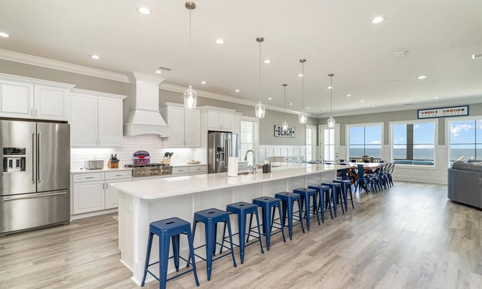 Crescent Beach House | Oceanfront Private Pool 8BR Luxury Home