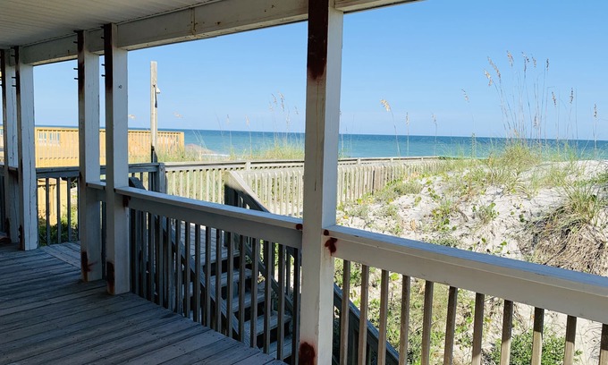 Topsail Beach Cottage | Oceanfront, PET FRIENDLY & affordable 2 Br duplex - & you can book both sides!