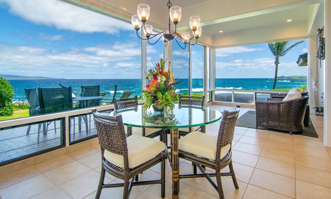 Napili Villa | OCEANFRONT Platinum Five Star remodeled villa! FRONT ROW! Water views! 27G1-2