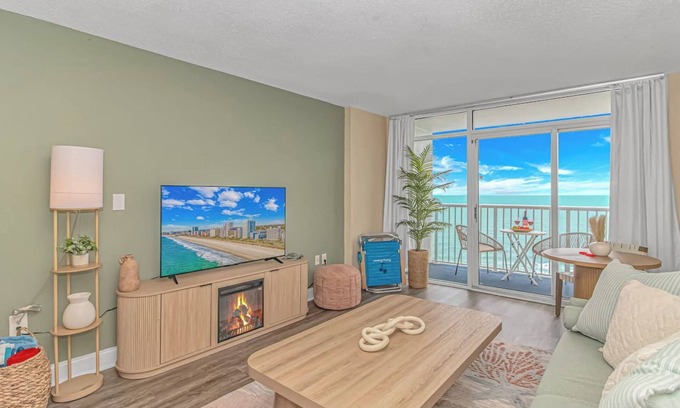 Arcadian Shores Condo | Oceanfront Resort Escape, Pools, Hot Tubs, Direct Beach Access