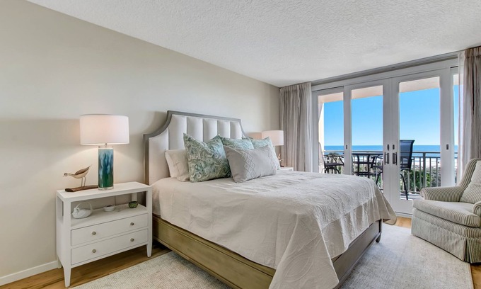 Fernandina Beach Condo | Oceanfront Views in Every Room | Totally Remodeled Shipwatch | Balcony Overlooking Pool and Beach