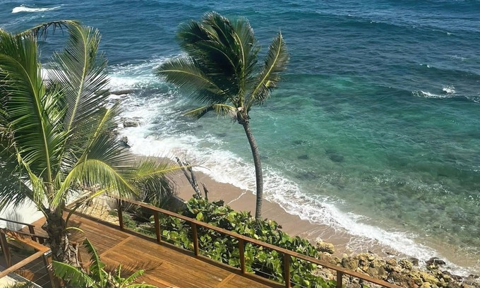 Dorado Pueblo House | Oceanfront w/Deck & Panoramic Tropical Isla Views