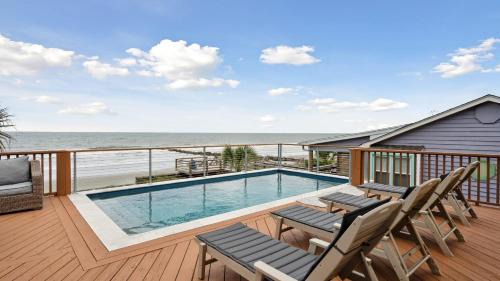 Folly Beach House | Oceanfront w Pool Panoramic Deck Views 5BDR Folly Ocean Breeze by AvantStay