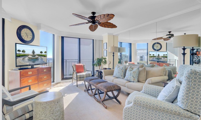 Charleston County House | Oceanfront w/Pool + Beach Access & Balcony View | 312 B Shipwatch by AvantStay