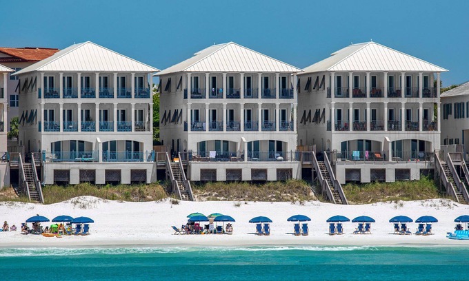 Delos House | Oceania - Frangista Beach! Gulf Front! Two Pools! Perfect Location! Book Now!
