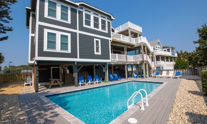 Corolla Light House | Oceanside, Close to Community Amenities, Private Pool, 600 ft to Beach Access, 216, Beach Ball