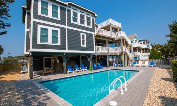 Corolla Light House | Oceanside, Close to Community Amenities, Private Pool, 600 ft to Beach Access, 216, Beach Ball