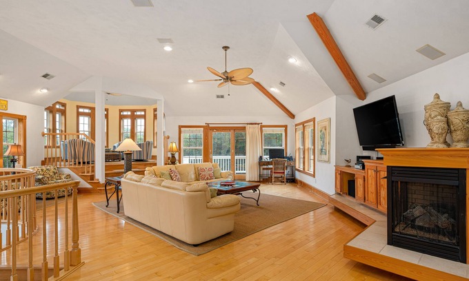 Corolla Village House | Oceanside In Corolla w/Heated Pool, Hot Tub & Rec Room w/Pool Table