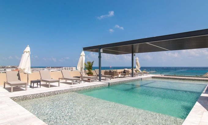 Playa del Carmen Condo | Oceanview Pools & Rooftop Lounge, Steps to Beach