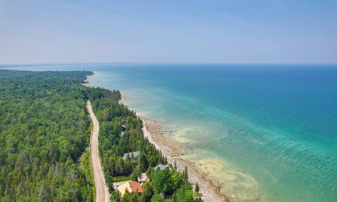 Millersburg Cabin | Ocqueoc Family Cabin w/ Sauna on Lake Huron!