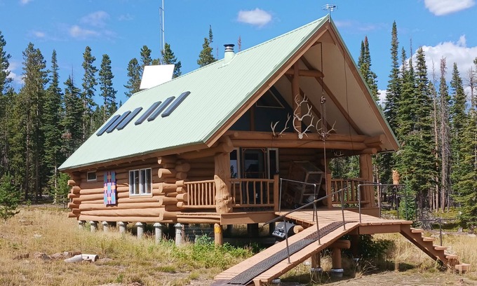 Laramie Cabin | Off the grid cabin on private land surrounded by national forest.