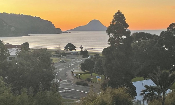 Ohope House | Ohope Beach house across the road from surf club & beach, wide ocean views