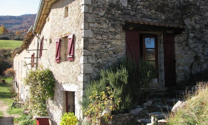 Bouvieres Other | Old farm house in hamlet “Les Granges” with view across fields and mountains