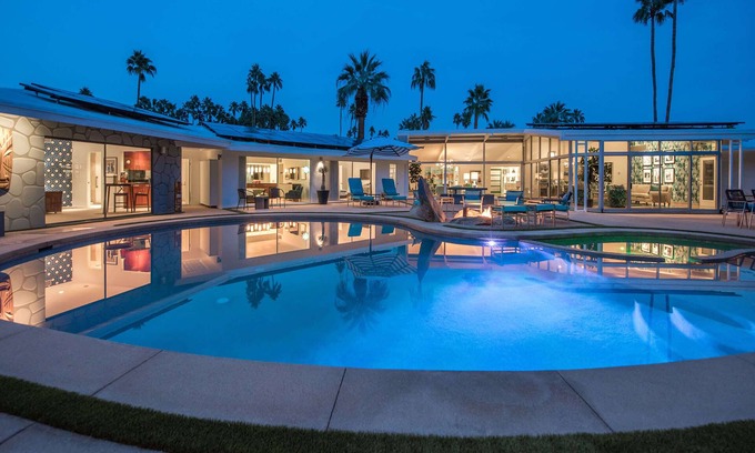 Old Las Palmas Villa | Old Las Palmas Mid-Century Luxury Estate Mtn Views
