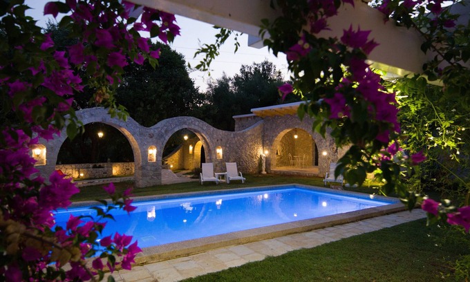 Spartylas Villa | Old Olive Presse villa breathtaking panoramic view
