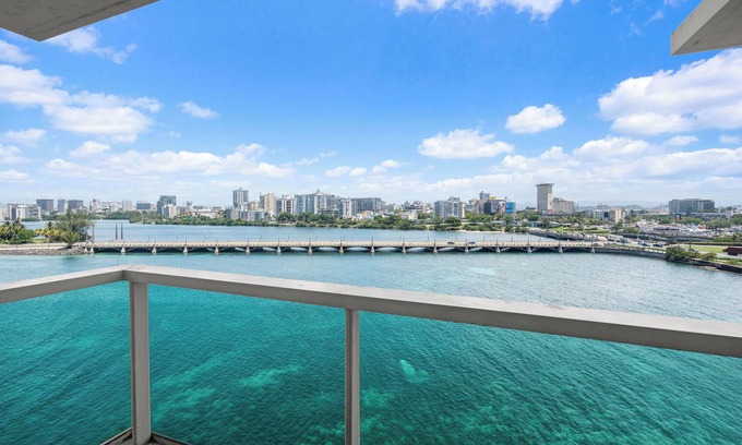 Puerta de Tierra Apartment | Old San Juan | Oceanview Studio | Balcony with Ocean View