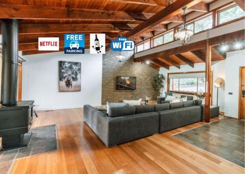 Olinda Apartment | Olinda Nature Retreat 4 Bed 3Bth House Fire, Bath
