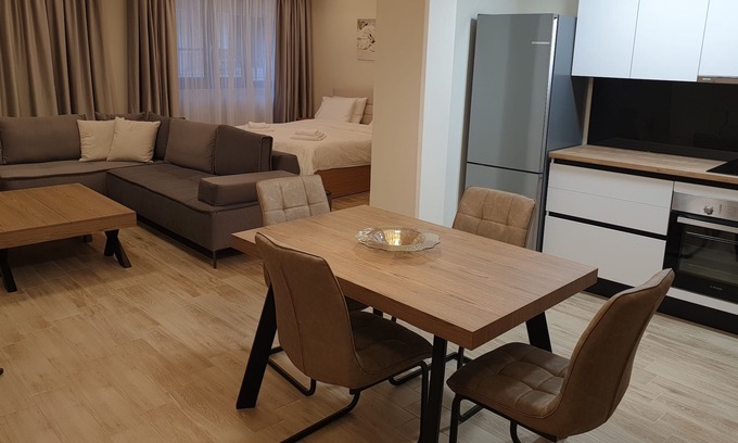 Karditsa Apartment | Olive Deluxe apartment - Luxury central studio apartment with private parking